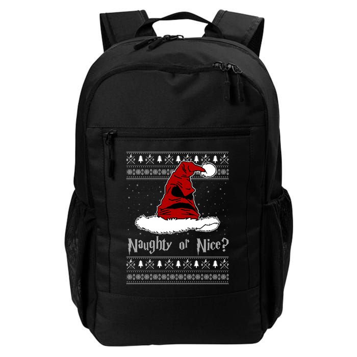 Naughty Or Nice Santa Funny Christmas Holiday Backpack