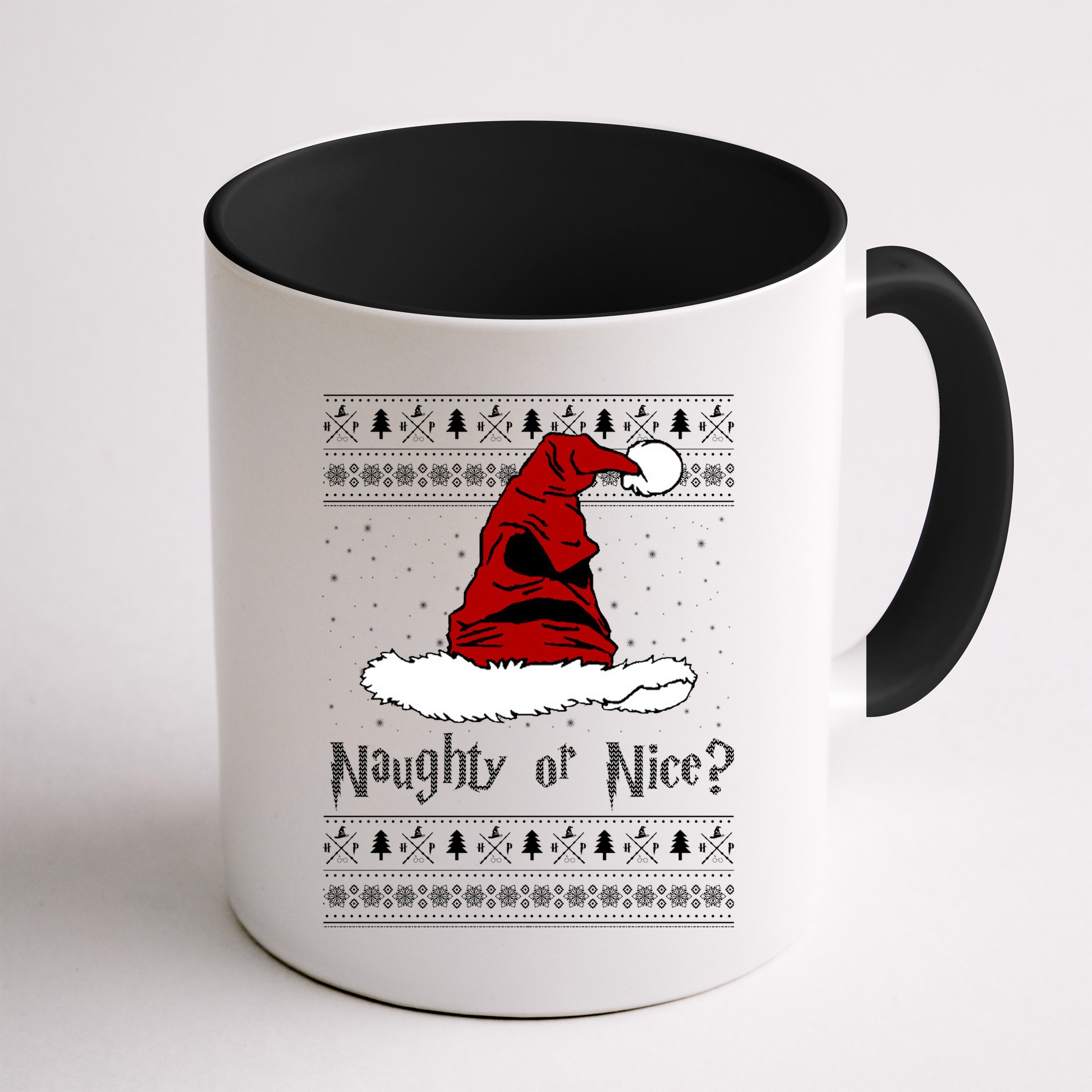Naughty Or Nice Santa Funny Christmas Holiday Mug