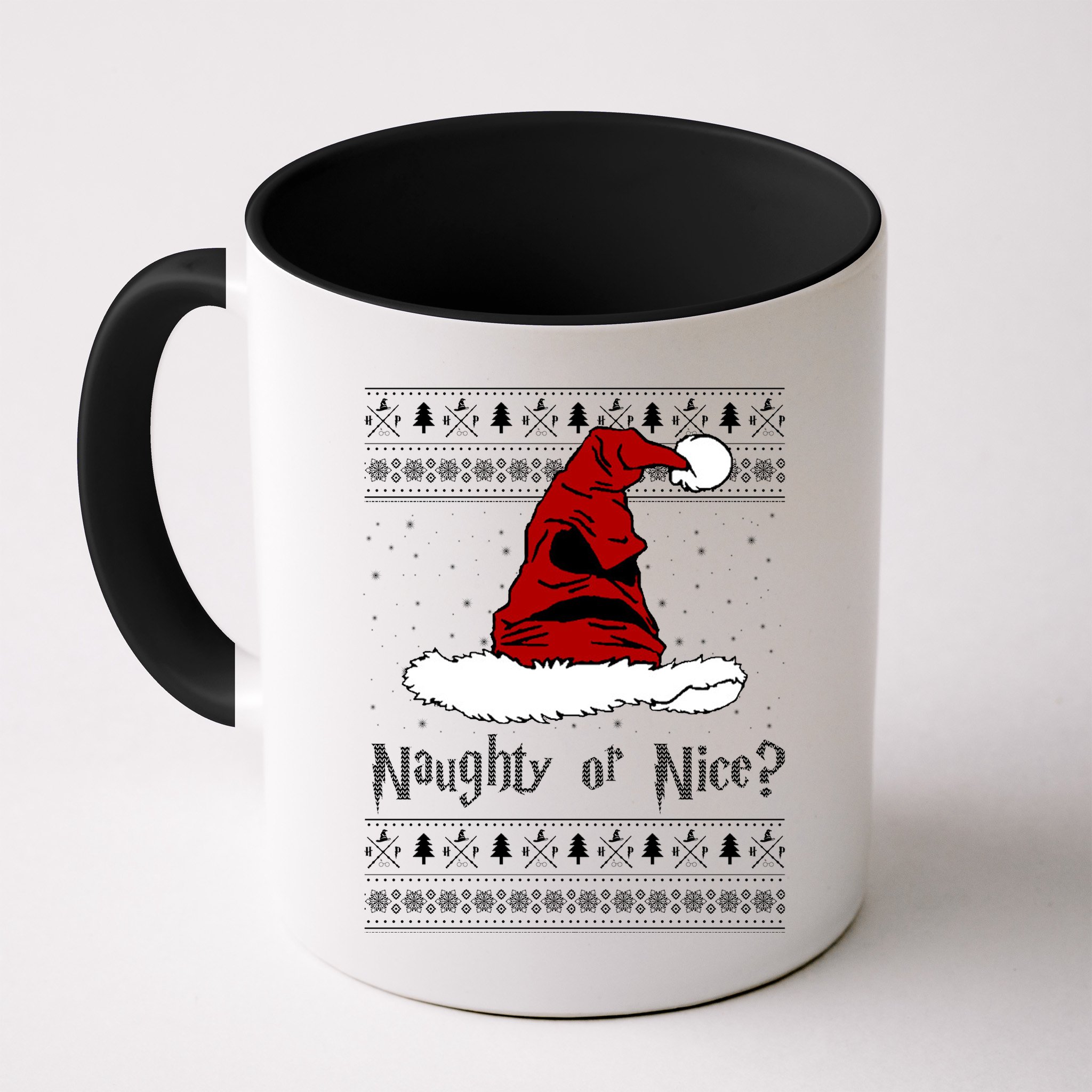 Naughty Or Nice Santa Funny Christmas Holiday Mug