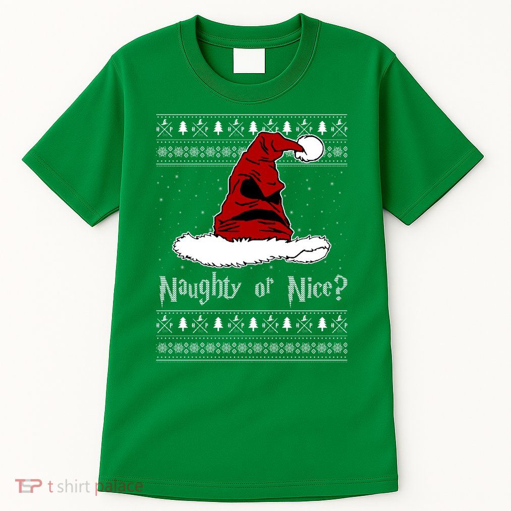 Naughty Or Nice Santa Funny Christmas Holiday Tall T-Shirt