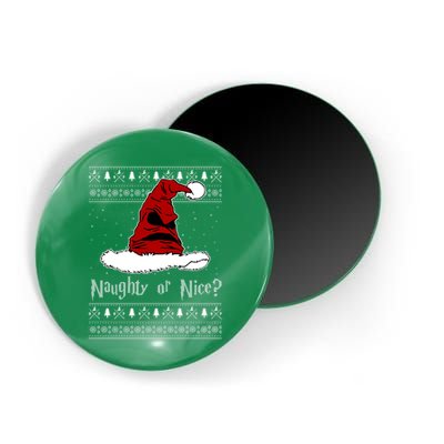 Naughty Or Nice Santa Funny Christmas Holiday Magnet