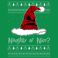 Naughty Or Nice Santa Funny Christmas Holiday Poster