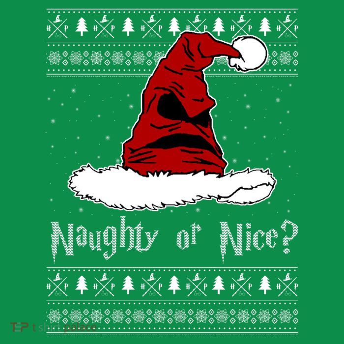 Naughty Or Nice Santa Funny Christmas Holiday Premium T-Shirt