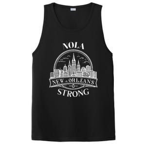 New Orleans Nola Strong New Orleans Strong Louisiana City PosiCharge Competitor Tank