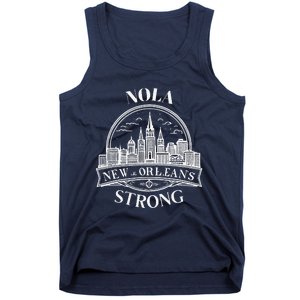 New Orleans Nola Strong New Orleans Strong Louisiana City Tank Top