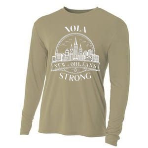 New Orleans Nola Strong New Orleans Strong Louisiana City Cooling Performance Long Sleeve Crew