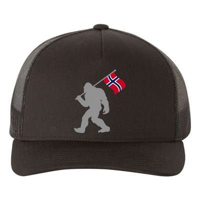 Norge Or Norwegian Flag On Norway Flag Yupoong Adult 5-Panel Trucker Hat