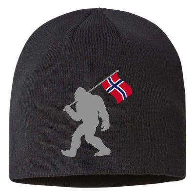 Norge Or Norwegian Flag On Norway Flag Sustainable Beanie