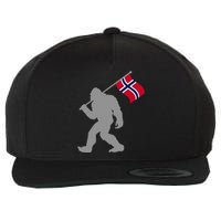 Norge Or Norwegian Flag On Norway Flag Wool Snapback Cap