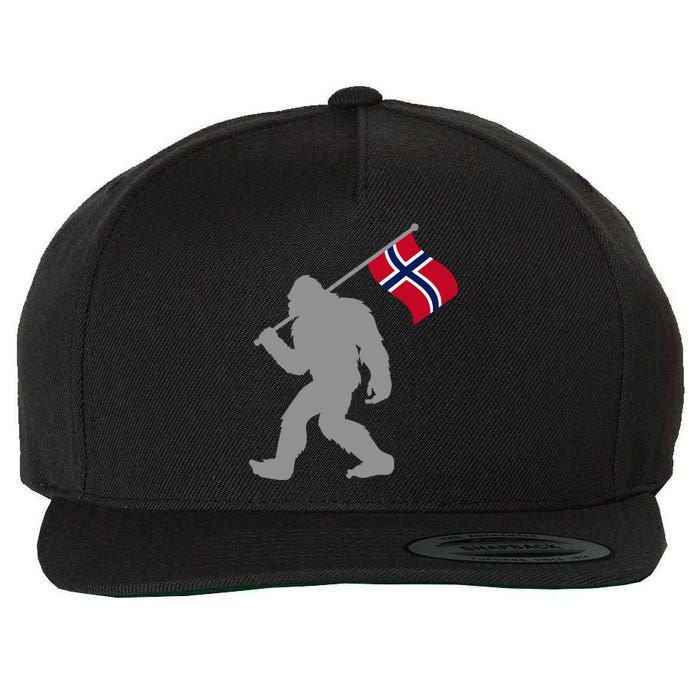 Norge Or Norwegian Flag On Norway Flag Wool Snapback Cap