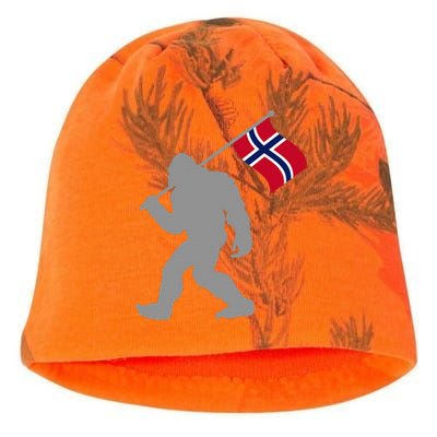 Norge Or Norwegian Flag On Norway Flag Kati - Camo Knit Beanie