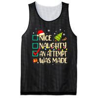 Naughty Or Nice Funny An Attempt Was Made Christmas Mesh Reversible Basketball Jersey Tank