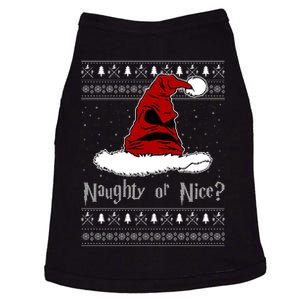 Naughty Or Nice? Sorting Santa Claus Ugly Christmas Sweater Doggie Tank