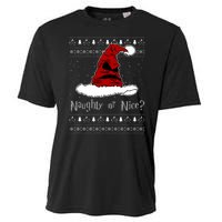 Naughty Or Nice? Sorting Santa Claus Ugly Christmas Sweater Cooling Performance Crew T-Shirt