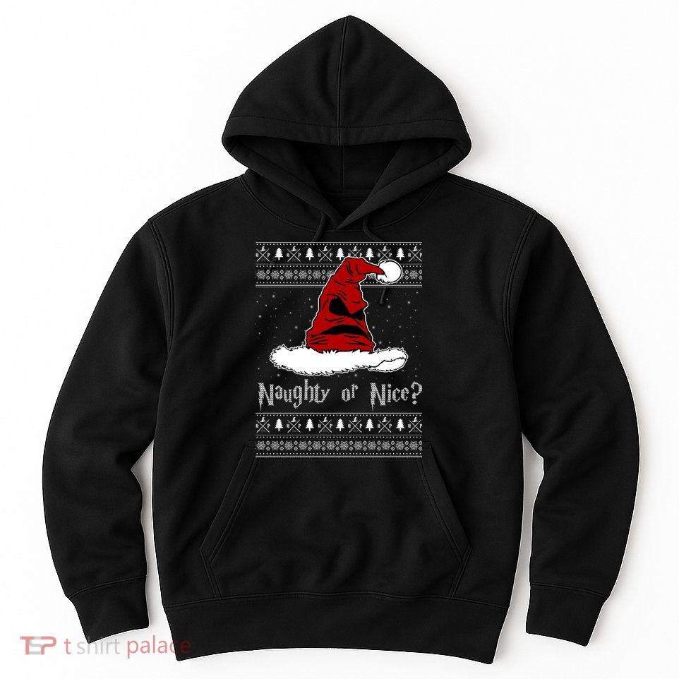 Naughty Or Nice? Sorting Santa Claus Ugly Christmas Sweater Hoodie