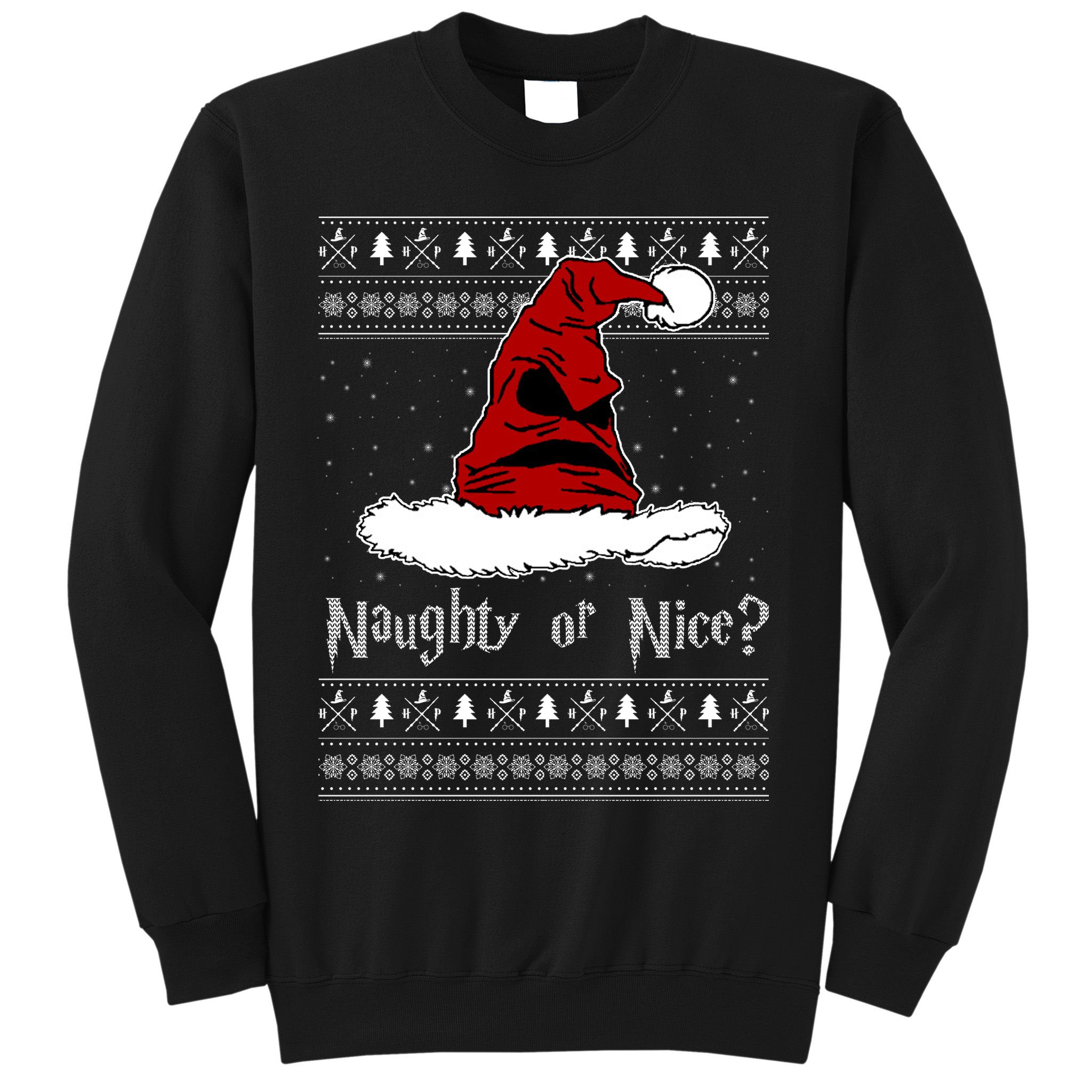 Naughty Or Nice? Sorting Santa Claus Ugly Christmas Sweater Sweatshirt