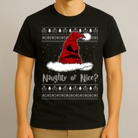Naughty Or Nice? Sorting Santa Claus Ugly Christmas Sweater T-Shirt