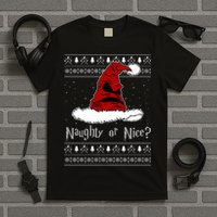 Naughty Or Nice? Sorting Santa Claus Ugly Christmas Sweater T-Shirt