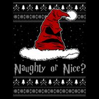 Naughty Or Nice? Sorting Santa Claus Ugly Christmas Sweater T-Shirt