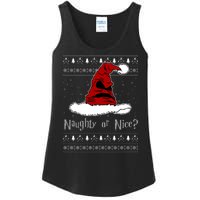 Naughty Or Nice? Sorting Santa Claus Ugly Christmas Sweater Ladies Essential Tank