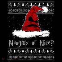 Naughty Or Nice? Sorting Santa Claus Ugly Christmas Sweater Flatbill Hat