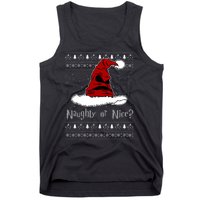 Naughty Or Nice? Sorting Santa Claus Ugly Christmas Sweater Tank Top