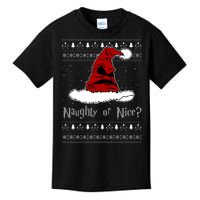 Naughty Or Nice? Sorting Santa Claus Ugly Christmas Sweater Kids T-Shirt