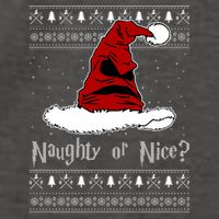 Naughty Or Nice? Sorting Santa Claus Ugly Christmas Sweater Vector Backpack