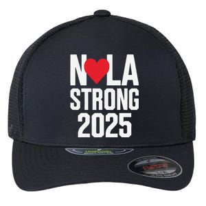 New Orleans Nola Strong Heart 2025 New Orleans Strong Flexfit Unipanel Trucker Cap