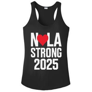 New Orleans Nola Strong Heart 2025 New Orleans Strong Ladies PosiCharge Competitor Racerback Tank