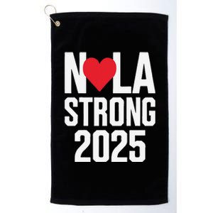 New Orleans Nola Strong Heart 2025 New Orleans Strong Platinum Collection Golf Towel