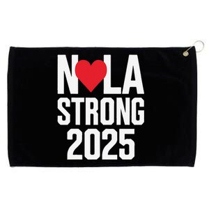 New Orleans Nola Strong Heart 2025 New Orleans Strong Grommeted Golf Towel