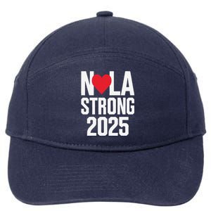 New Orleans Nola Strong Heart 2025 New Orleans Strong 7-Panel Snapback Hat