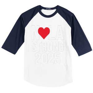 New Orleans Nola Strong Heart 2025 New Orleans Strong Baseball Sleeve Shirt