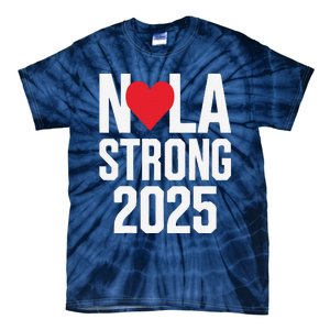 New Orleans Nola Strong Heart 2025 New Orleans Strong Tie-Dye T-Shirt