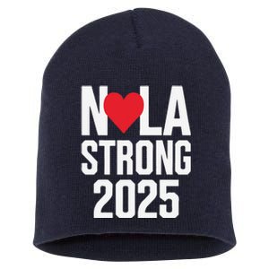 New Orleans Nola Strong Heart 2025 New Orleans Strong Short Acrylic Beanie