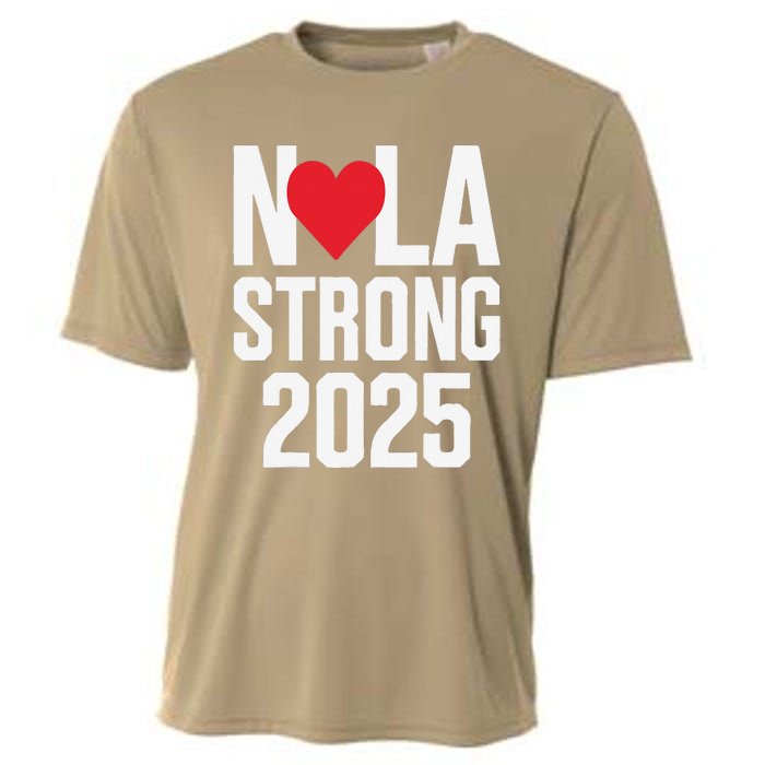 New Orleans Nola Strong Heart 2025 New Orleans Strong Cooling Performance Crew T-Shirt