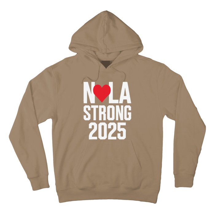 New Orleans Nola Strong Heart 2025 New Orleans Strong Hoodie