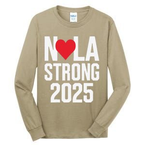 New Orleans Nola Strong Heart 2025 New Orleans Strong Tall Long Sleeve T-Shirt