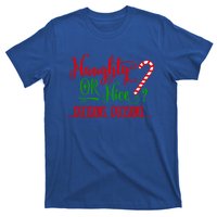 Naughty Or Nice Decisions Decisions Funny Christmas Xmas Meaningful Gift T-Shirt