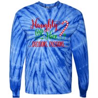 Naughty Or Nice Decisions Decisions Funny Christmas Xmas Meaningful Gift Tie-Dye Long Sleeve Shirt