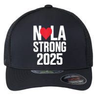 New Orleans Nola Strong Heart 2025 New Orleans Strong Flexfit Unipanel Trucker Cap