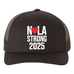 New Orleans Nola Strong Heart 2025 New Orleans Strong Yupoong Adult 5-Panel Trucker Hat