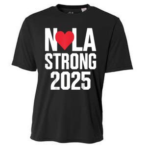 New Orleans Nola Strong Heart 2025 New Orleans Strong Cooling Performance Crew T-Shirt