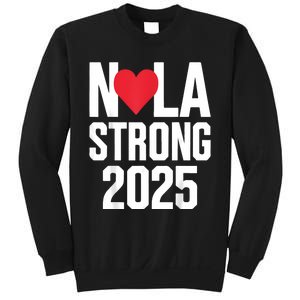 New Orleans Nola Strong Heart 2025 New Orleans Strong Sweatshirt