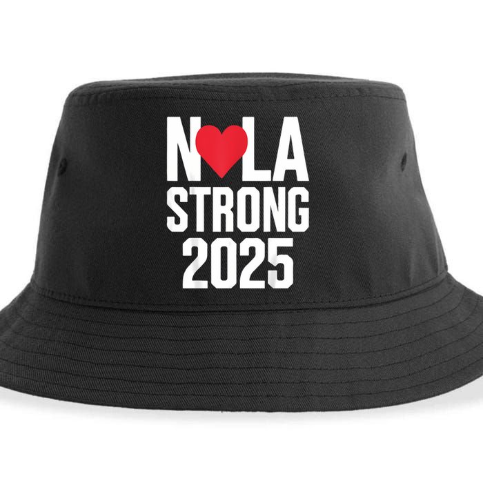 New Orleans Nola Strong Heart 2025 New Orleans Strong Sustainable Bucket Hat