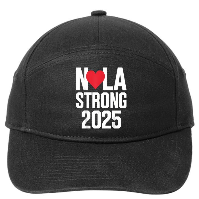 New Orleans Nola Strong Heart 2025 New Orleans Strong 7-Panel Snapback Hat