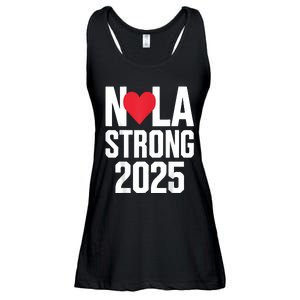 New Orleans Nola Strong Heart 2025 New Orleans Strong Ladies Essential Flowy Tank