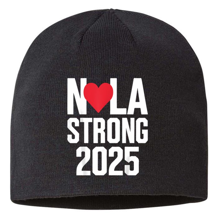 New Orleans Nola Strong Heart 2025 New Orleans Strong Sustainable Beanie