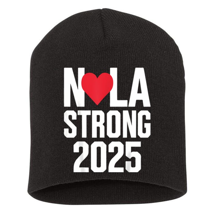 New Orleans Nola Strong Heart 2025 New Orleans Strong Short Acrylic Beanie